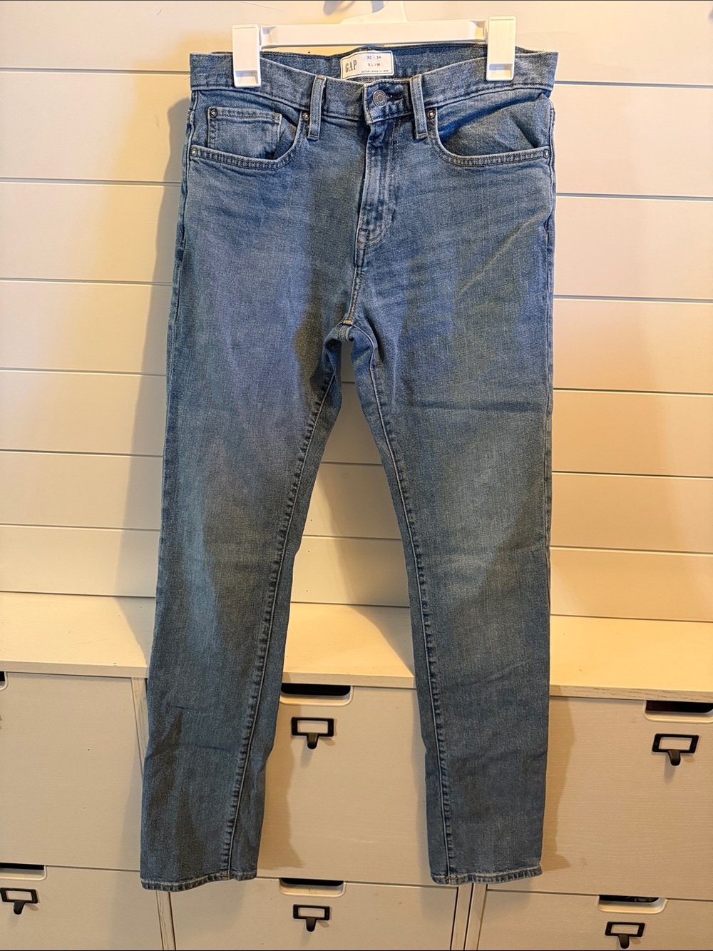GAP Men's Medium Wash Slim Straight Jeans